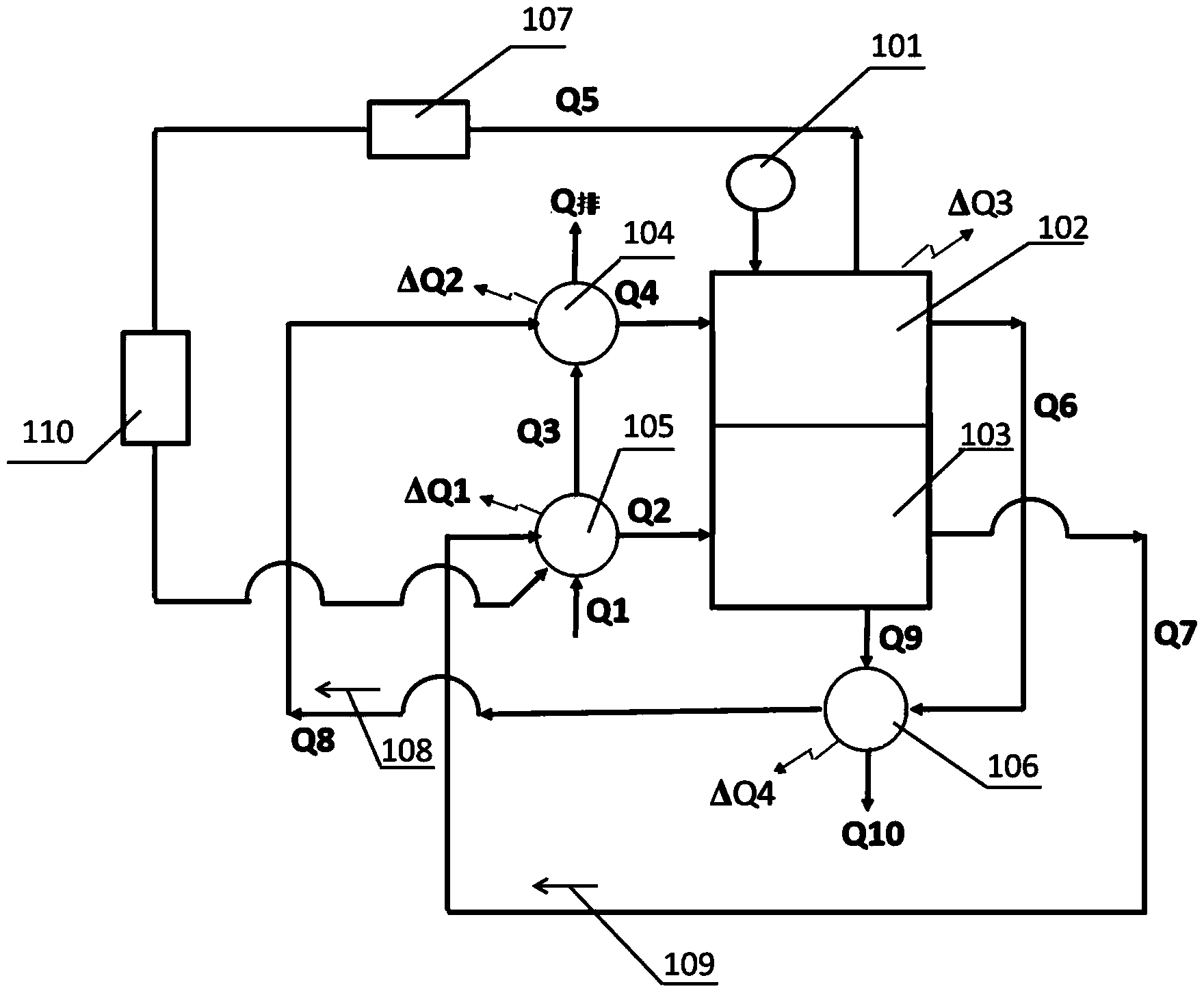 Waste salt treating device and process