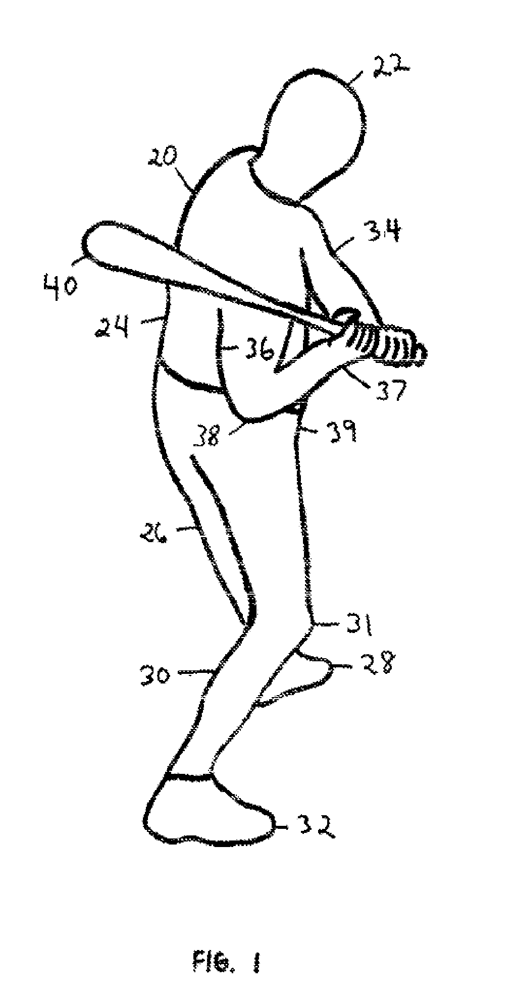 Training device and pivotal swing method for improving accuracy of hitting a ball with a bat