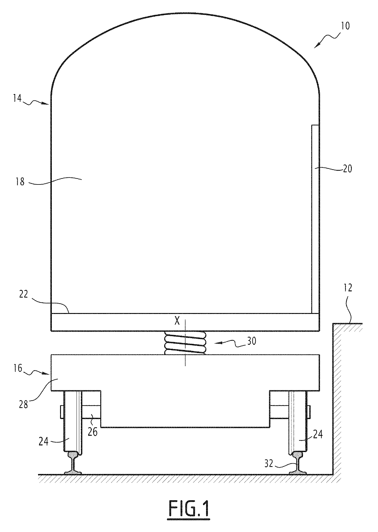 Railway vehicle and associated traffic method