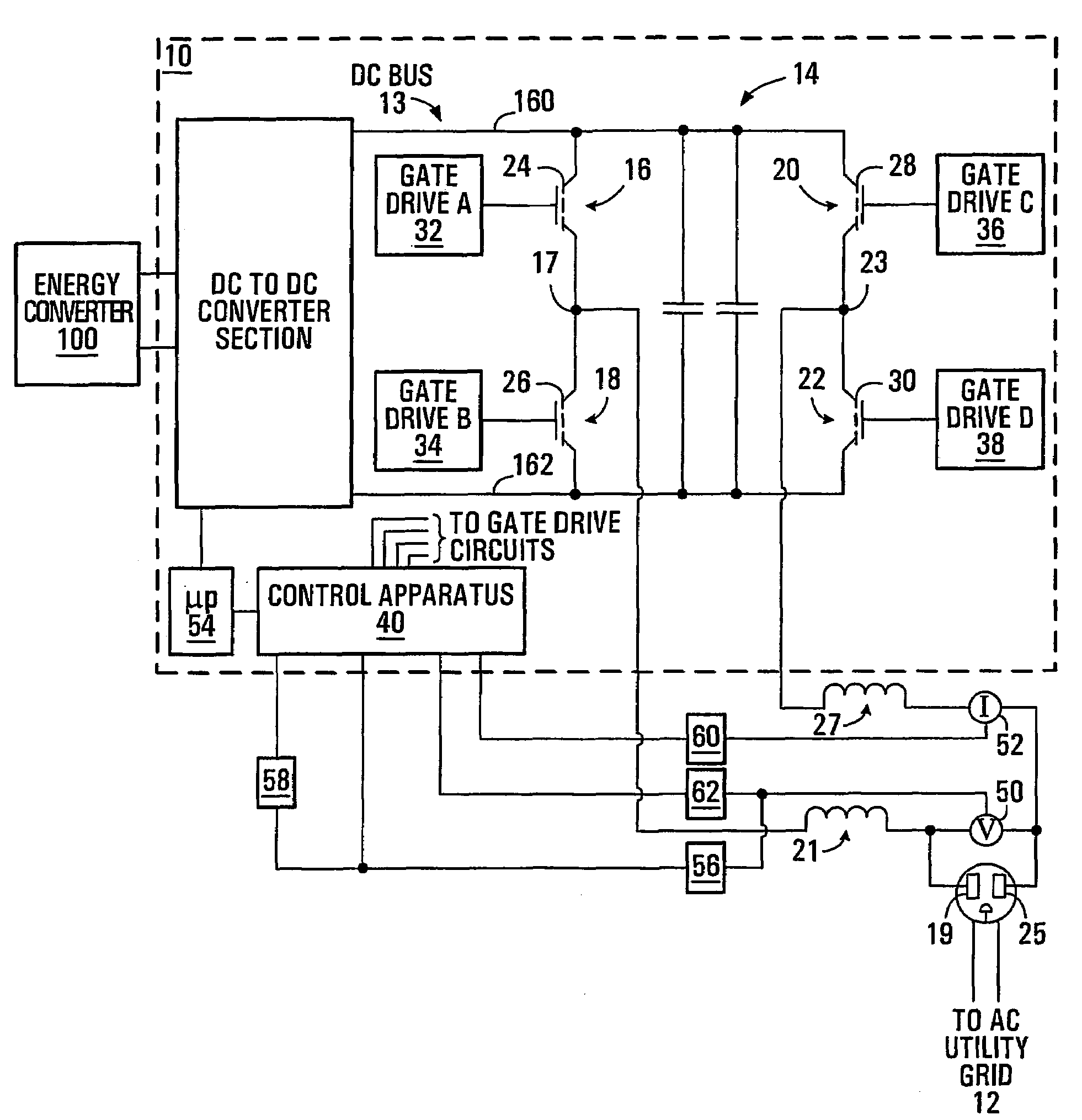 Output power factor control of pulse-width modulated inverter