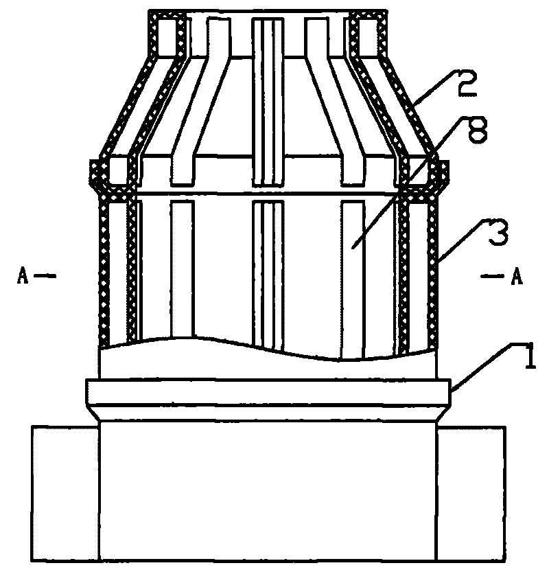 Combined shrunk-enhanced plastic manhole