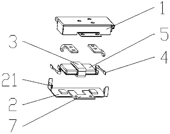 Elastic component for resonant motor and resonant motor