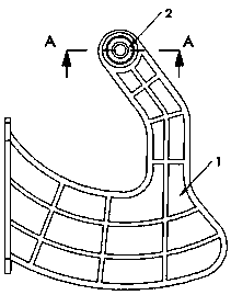 A storage box connecting piece for an instrument board