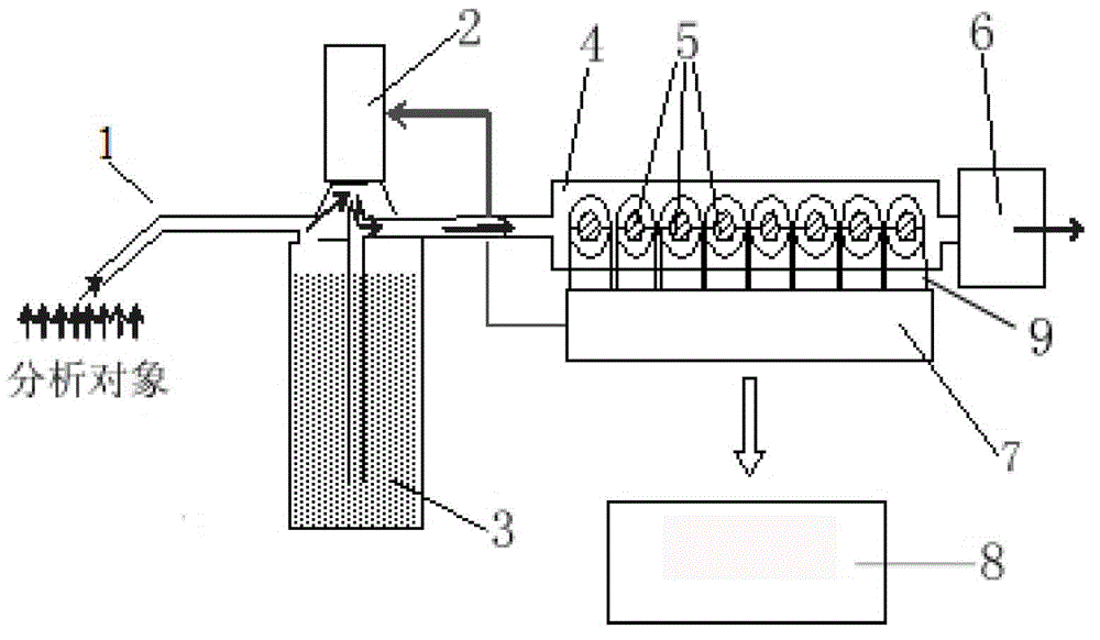 Polymer piezoelectric gas sensor system for detecting gases