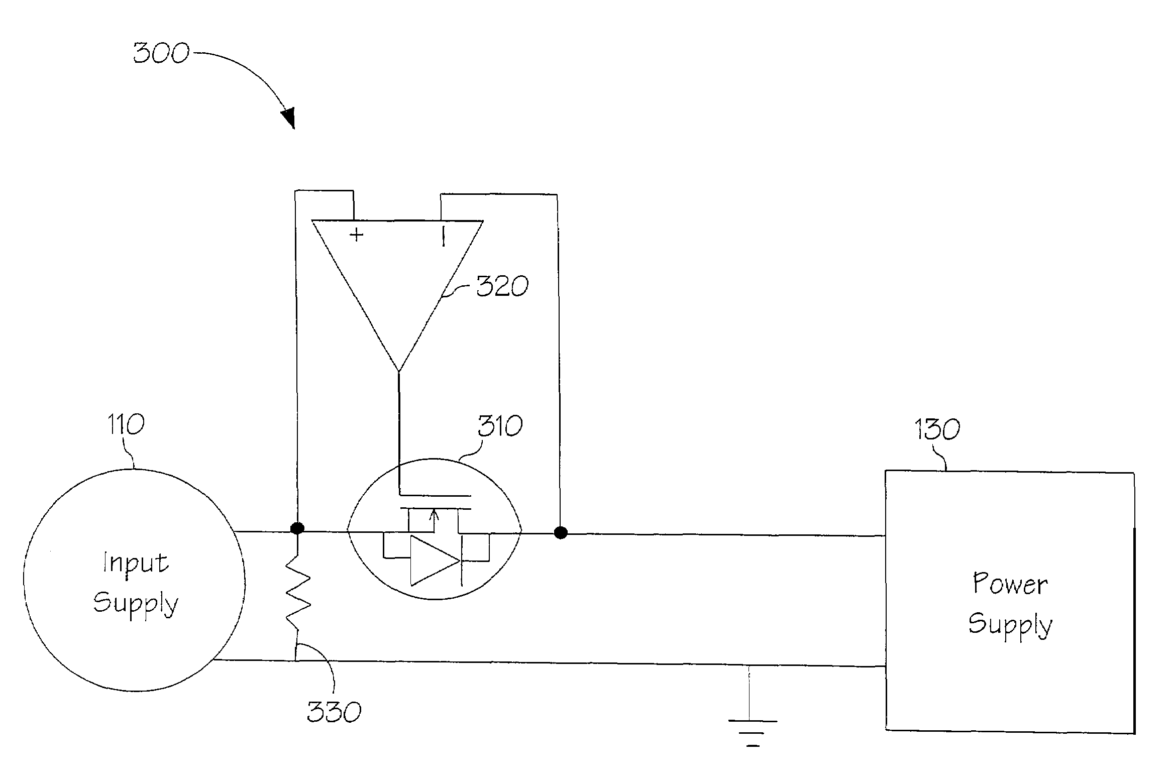 Input and output isolating diode for power dissipation reduction of power supplies