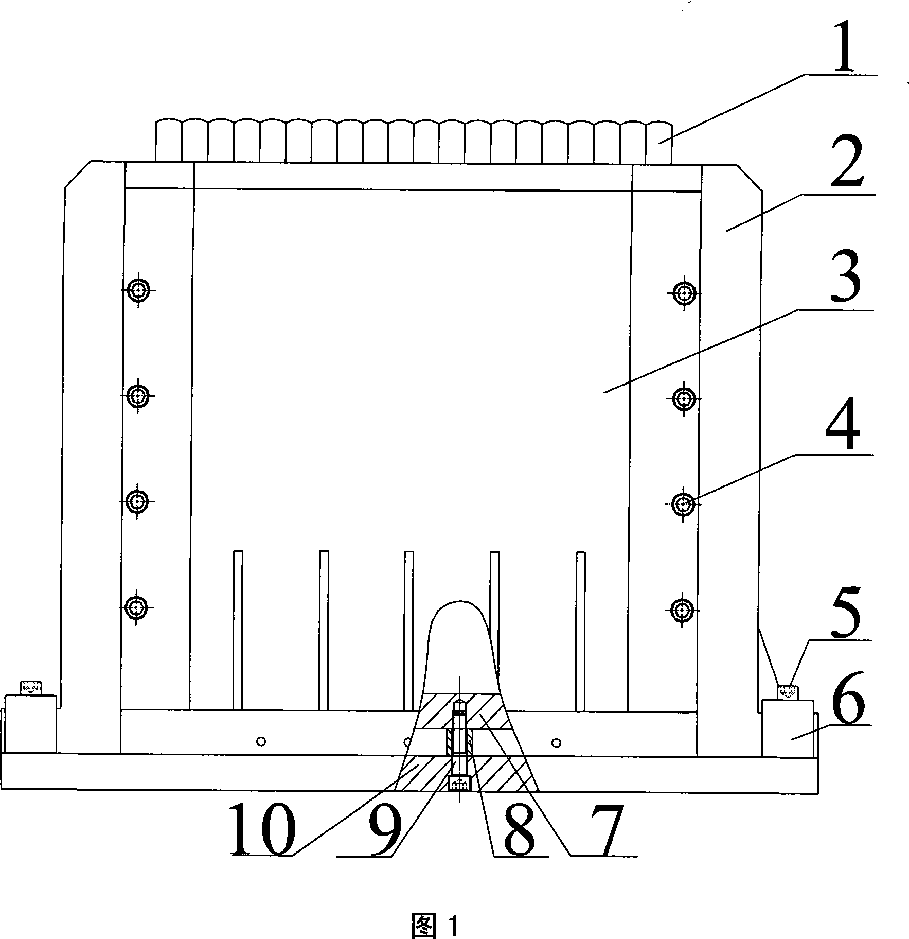 Combined reconfiguration flexible covering stretch forming mold