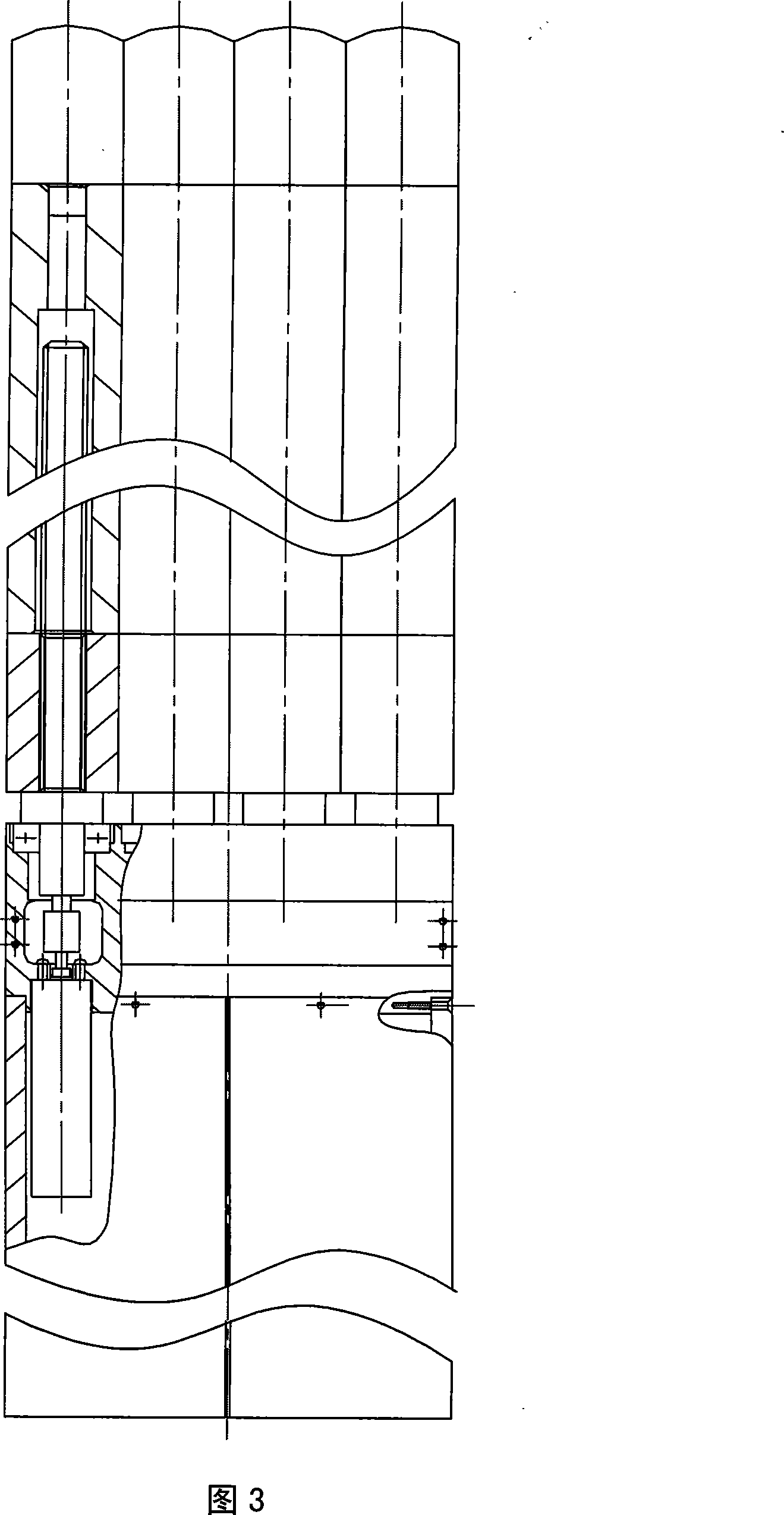 Combined reconfiguration flexible covering stretch forming mold