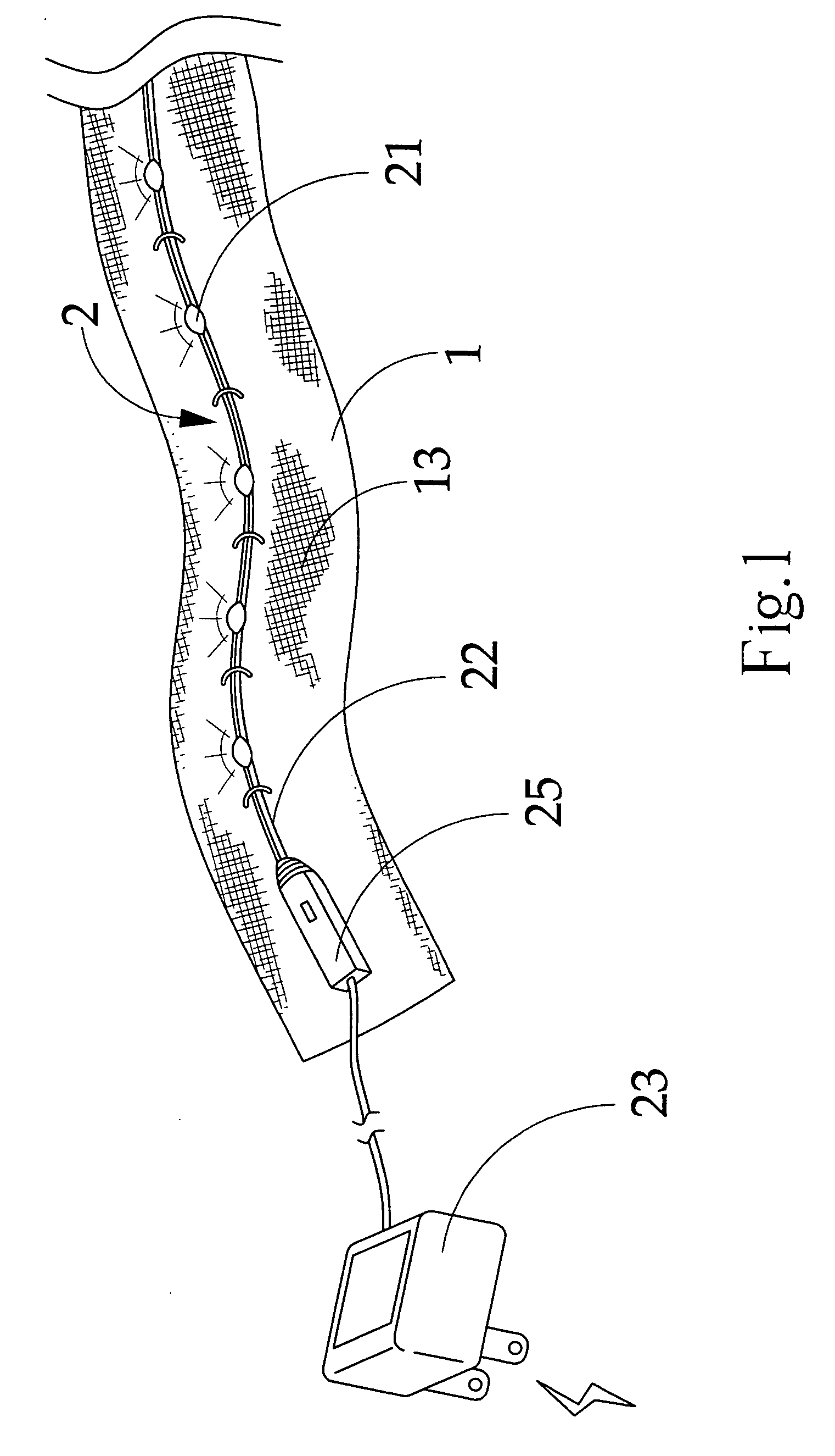 Illuminating fabric product