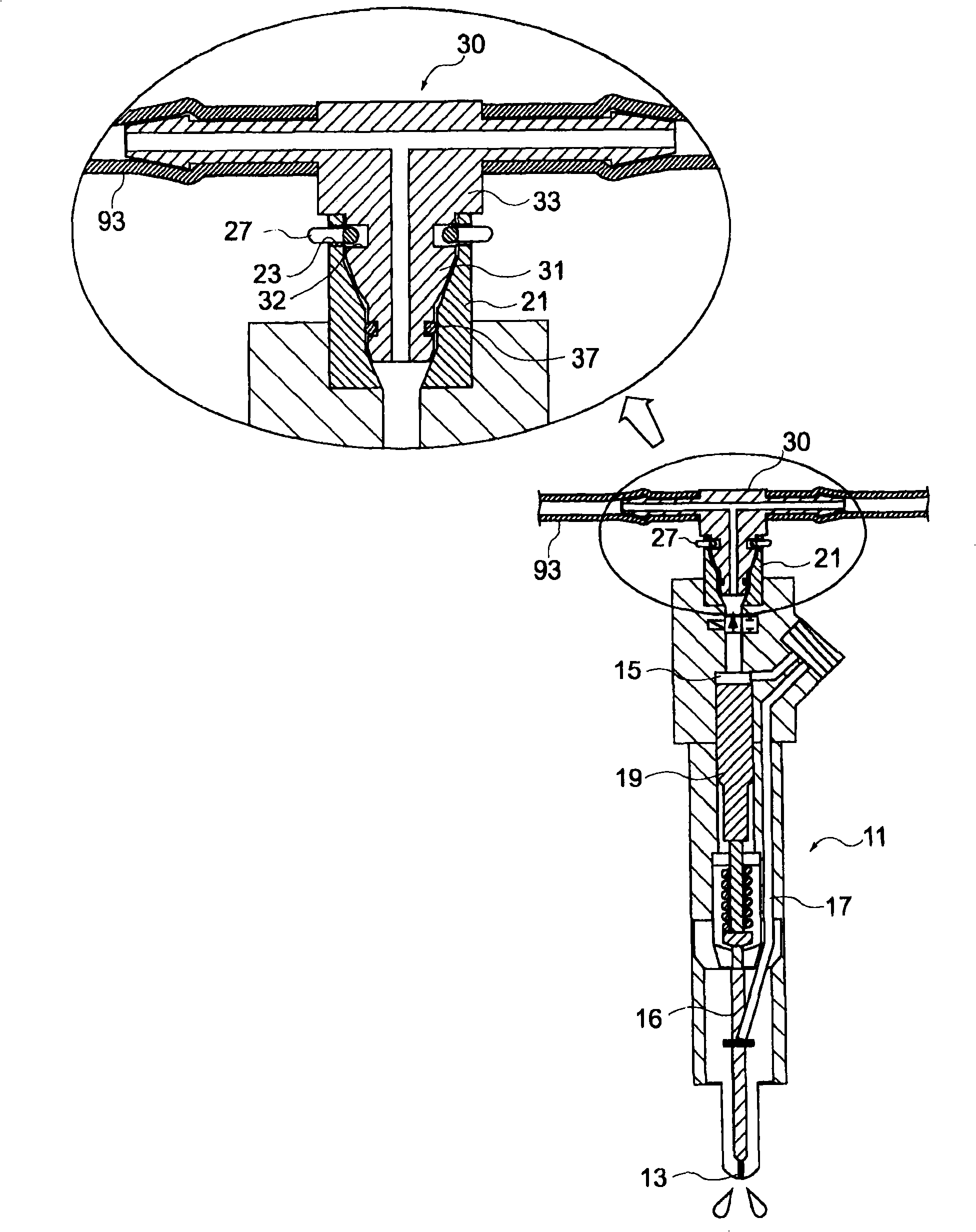 Connector for circulation, connection structure for connector for circulation, and fuel circulation system