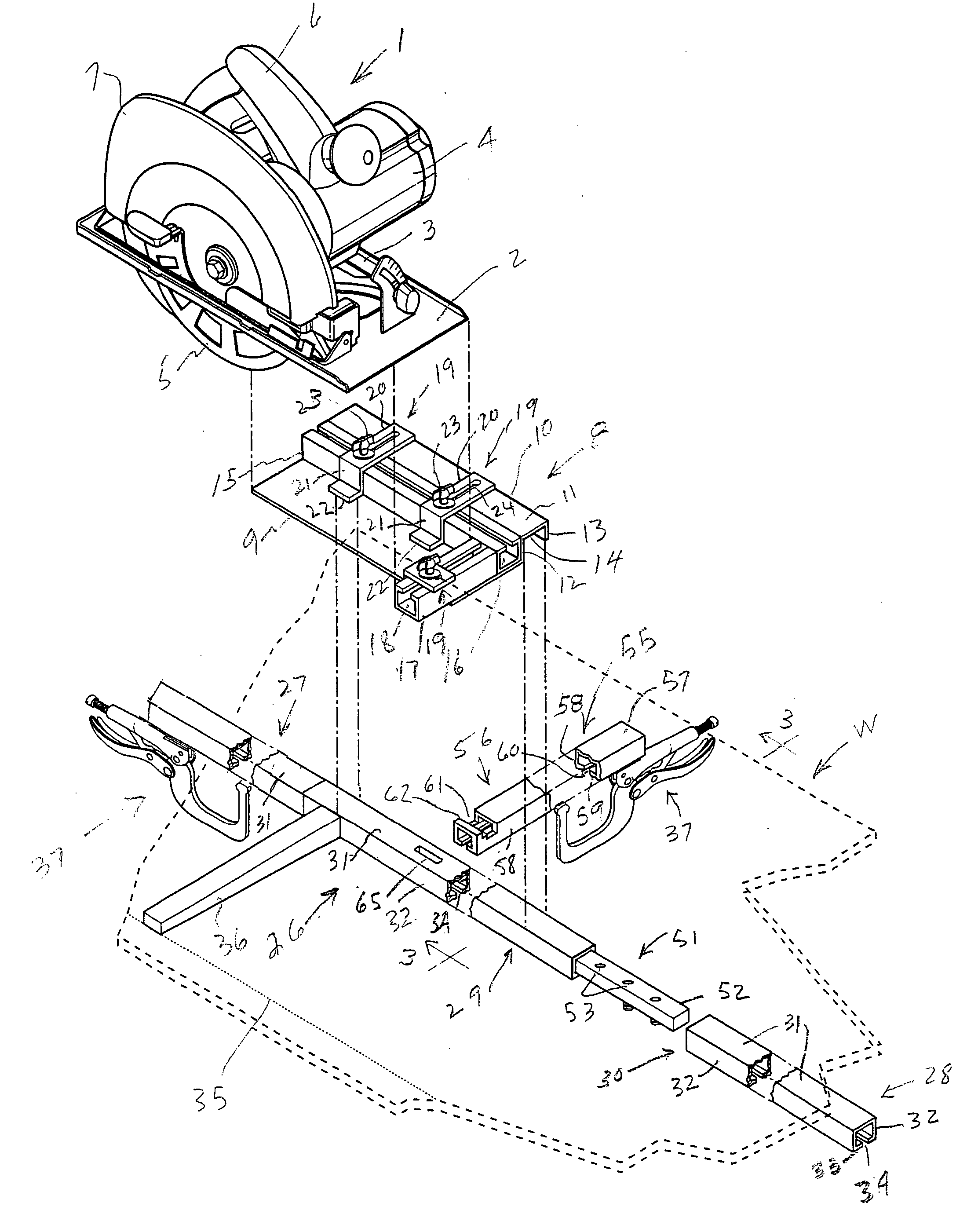 Saw guide apparatus