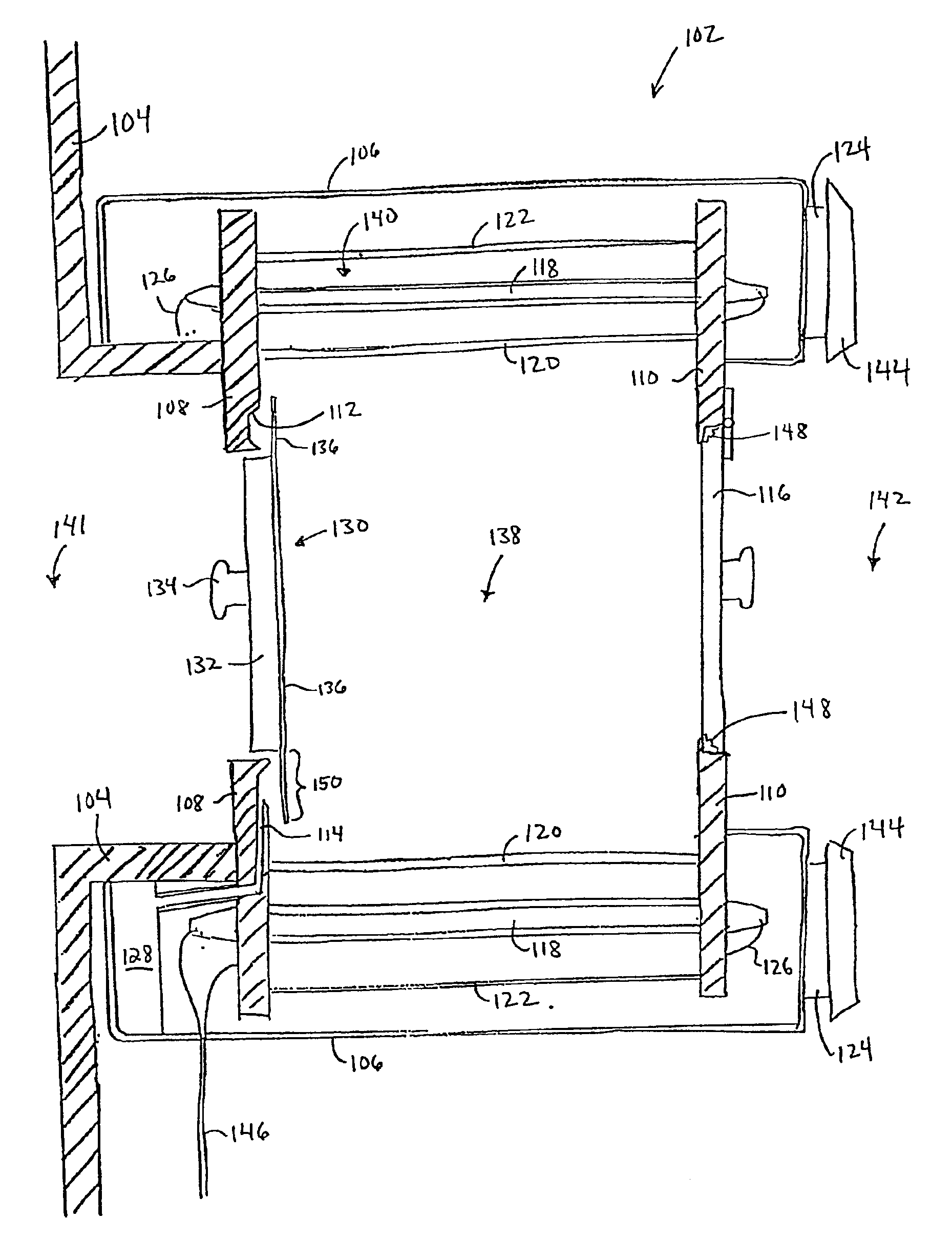 Vacuum sterilized sealing of passthrough light treatment devices