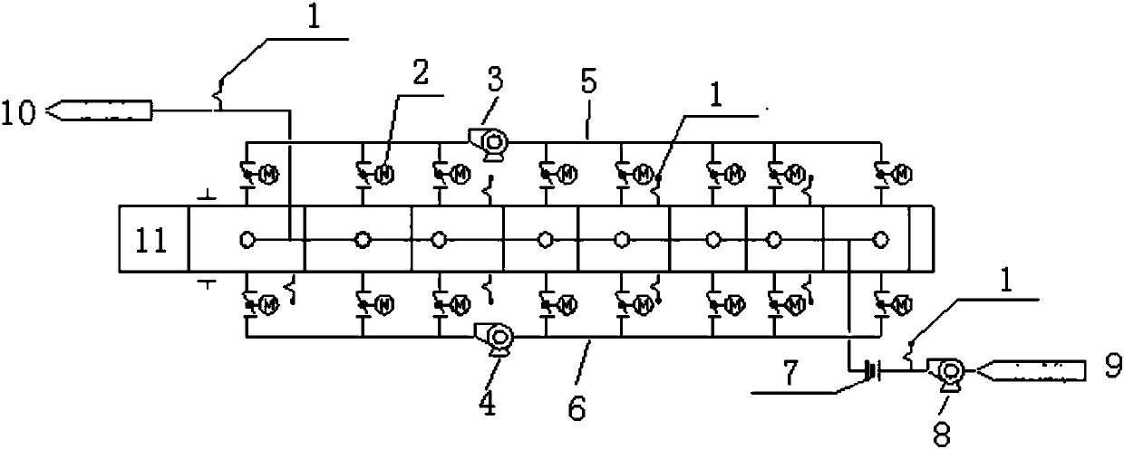 Precise temperature control system of low-temperature chain grate machine for copper tailings and control method of precise temperature control system