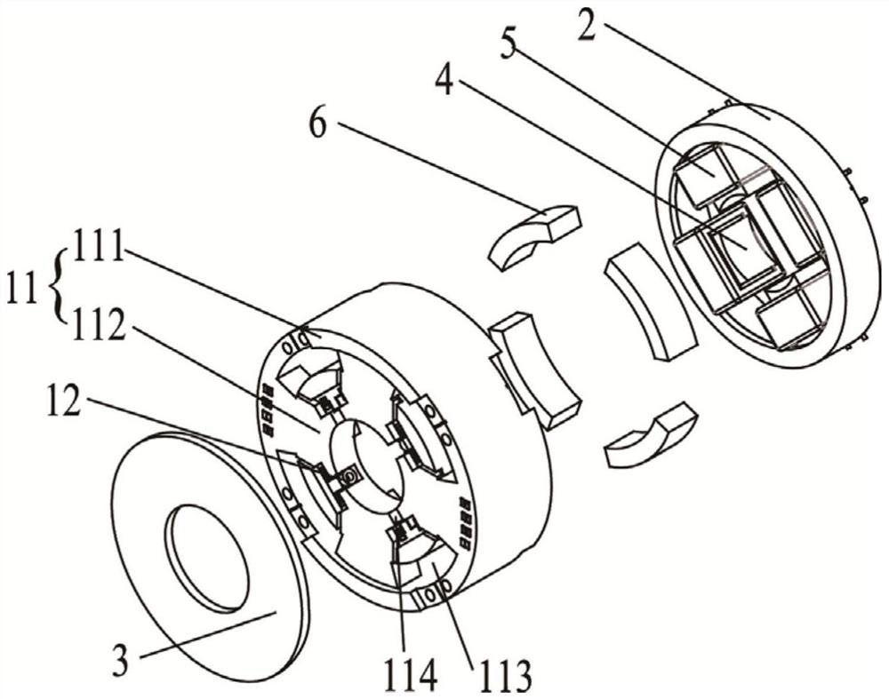 A kind of preparation technology of magnetic bearing assembly