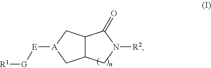 Hexahydrocyclopentapyrrolone, hexahydropyrrolopyrrolone, octahydropyrrolopyridinone and octahydropyridinone compounds