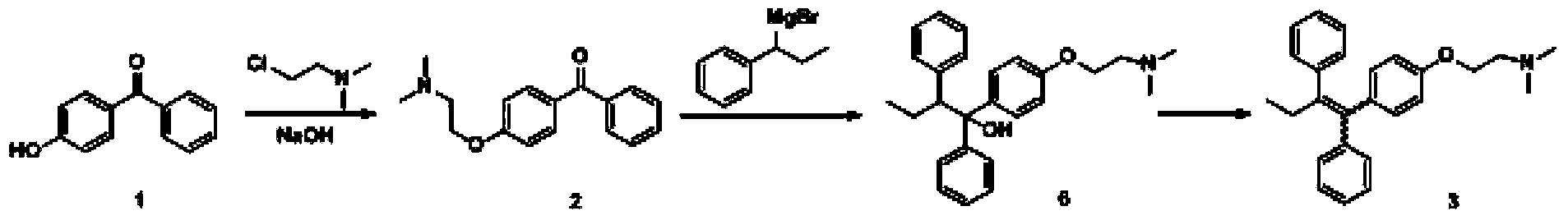 Preparation method of high-purity tamoxifen citrate