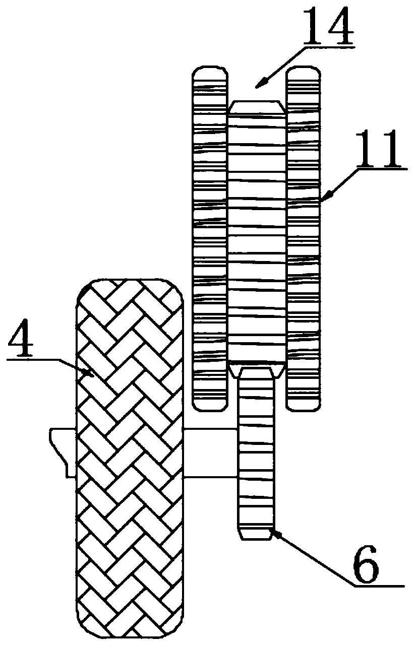 A driving force control device for climbing a robot