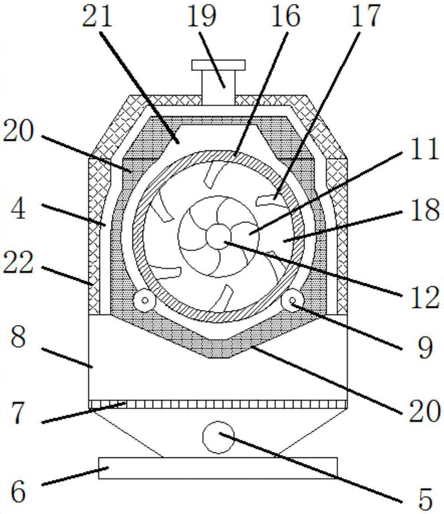 Boiler heating type feed dehumidifying and drying device