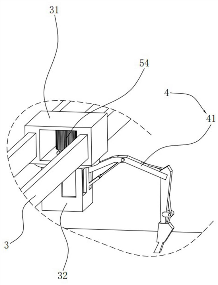 Mechanical dismantling device and dismantling method for high-rise building