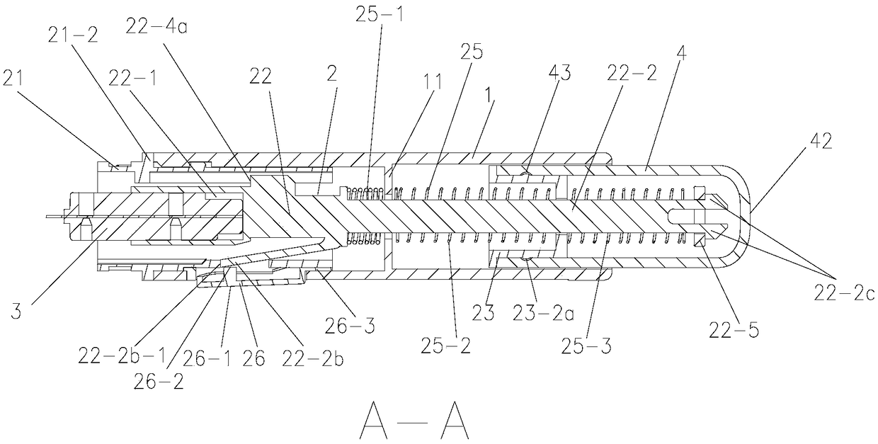 Blood drawing pen with needle withdrawing function and assembling method