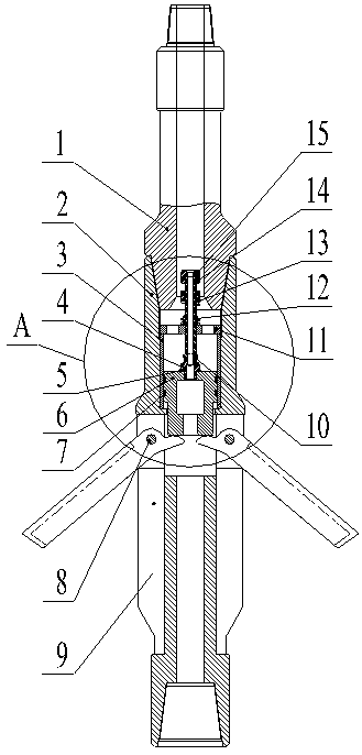 Novel deepwater large-diameter hydraulic cutting knife and efficient blade device