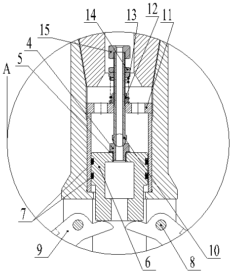 Novel deepwater large-diameter hydraulic cutting knife and efficient blade device