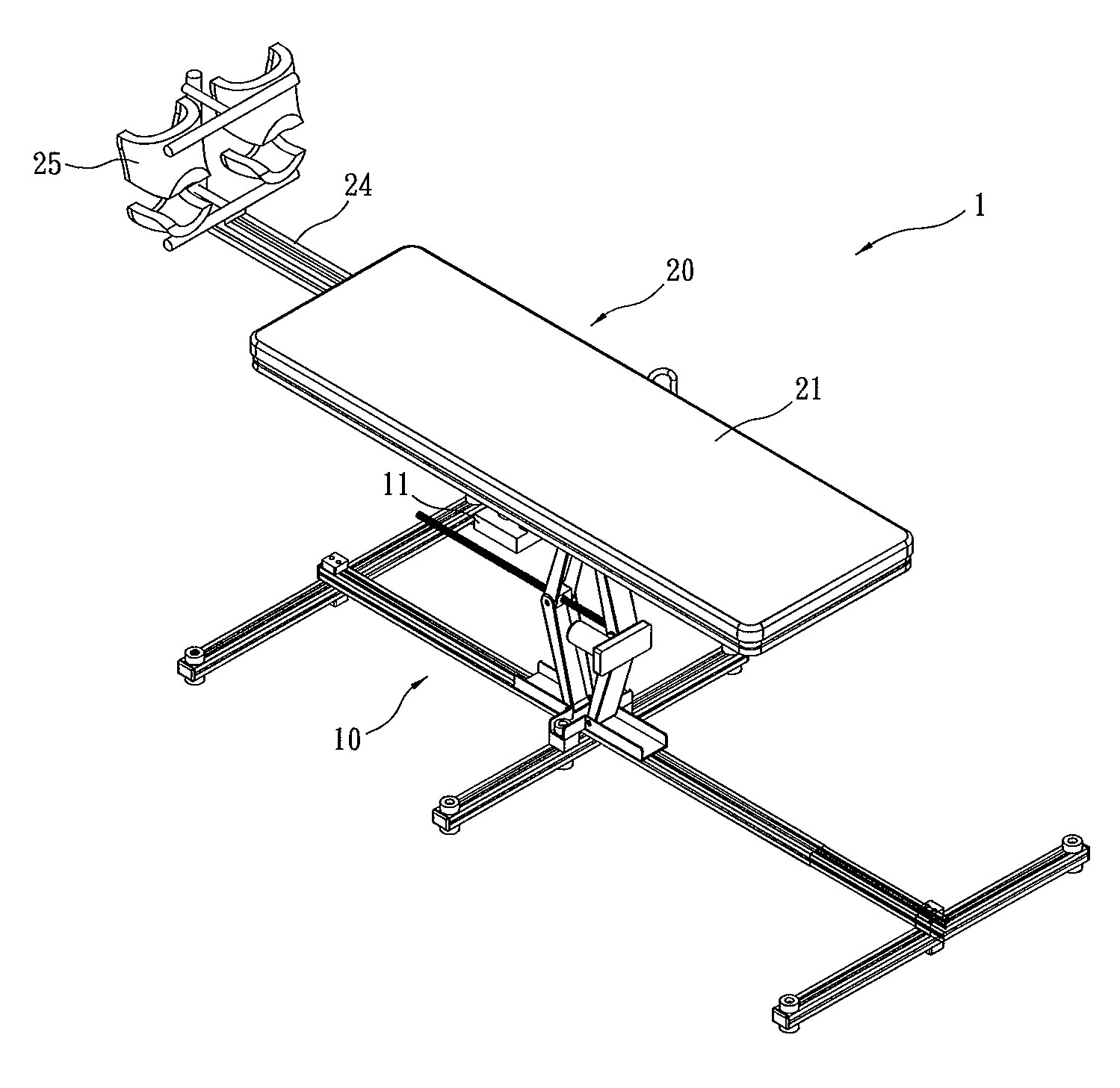 Electric inversion table