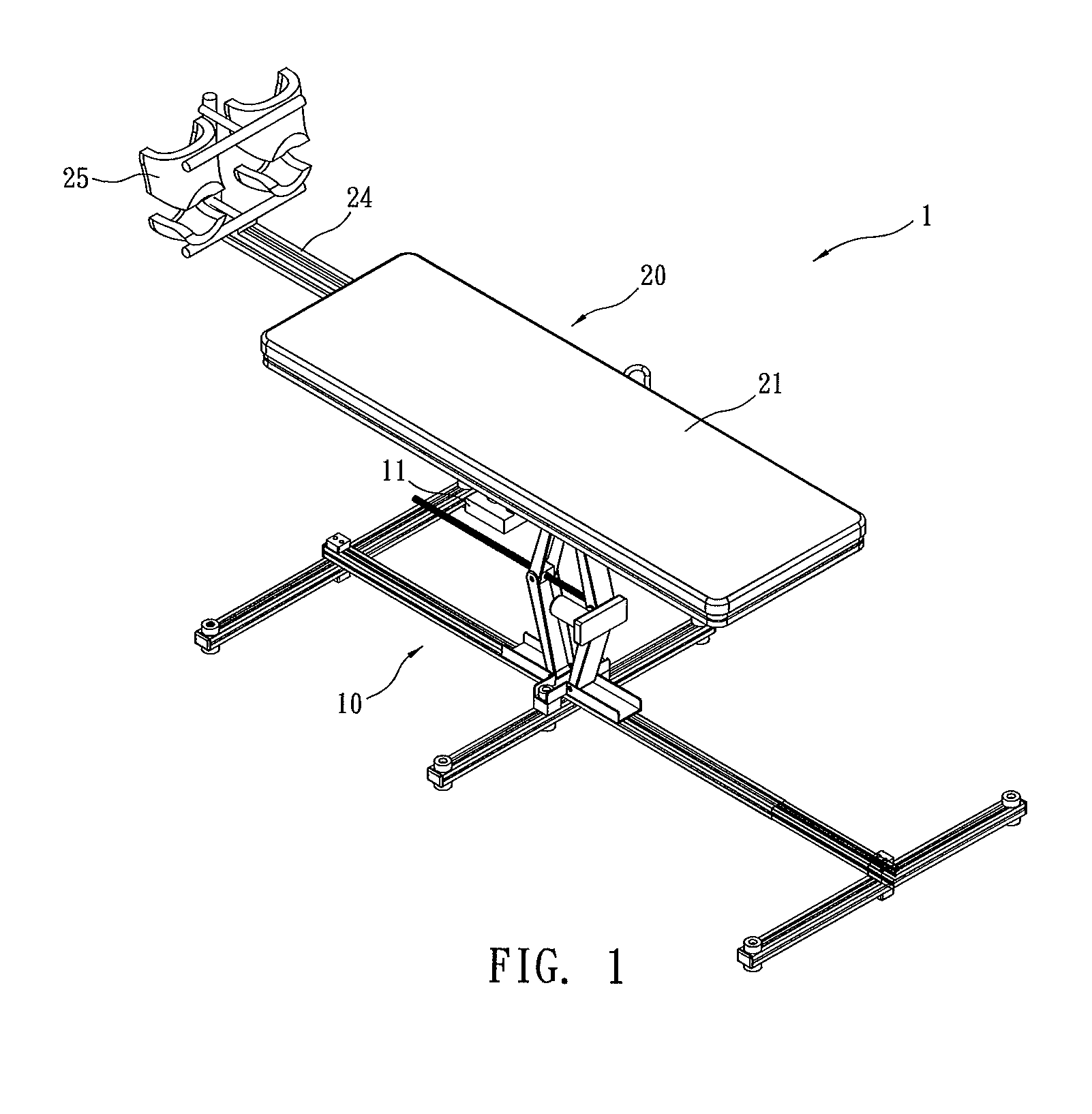 Electric inversion table