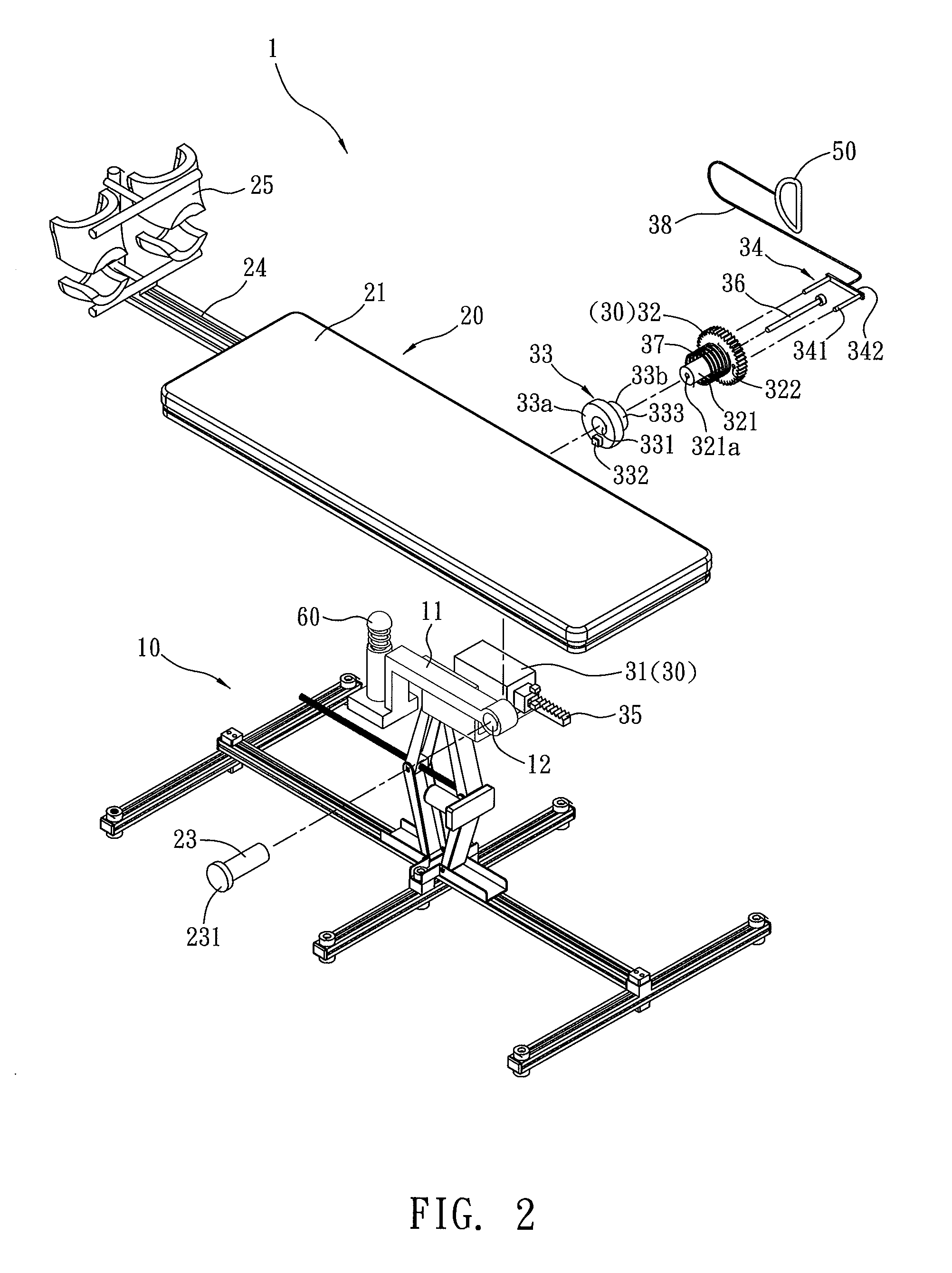 Electric inversion table