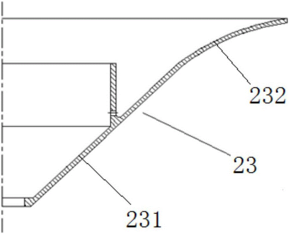 Surface aerator capable of promoting flow expansion