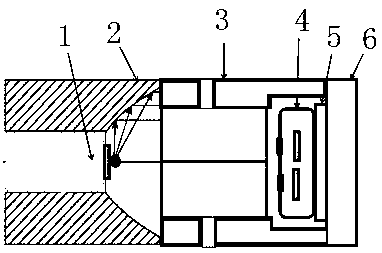 Measuring method and device of spectrometer while drilling for measuring oil and gas composition