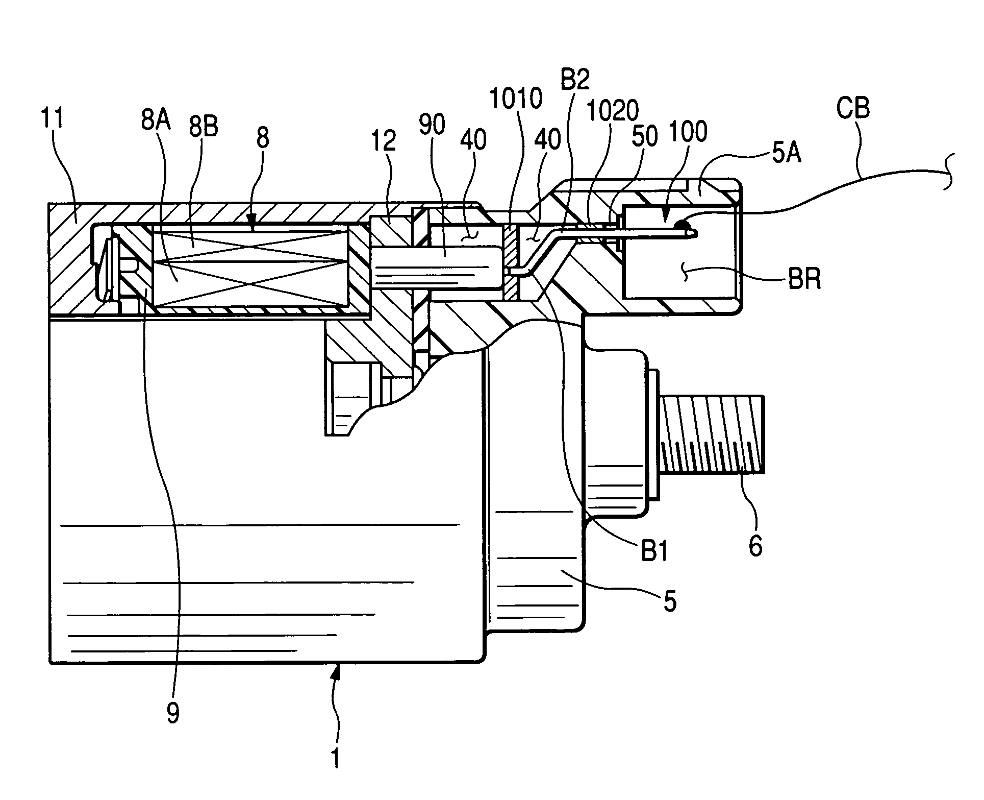 Electromagnetic switch for starter