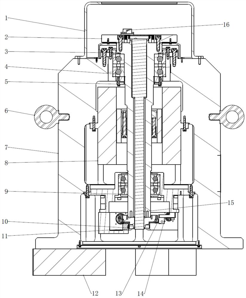 High-precision single-shaft rotary table with ultra-wide speed range