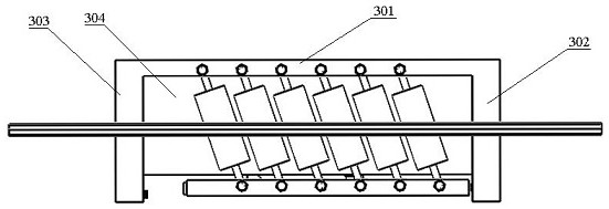 An adaptive variable inclination multi-drum current receiving device for electric locomotives