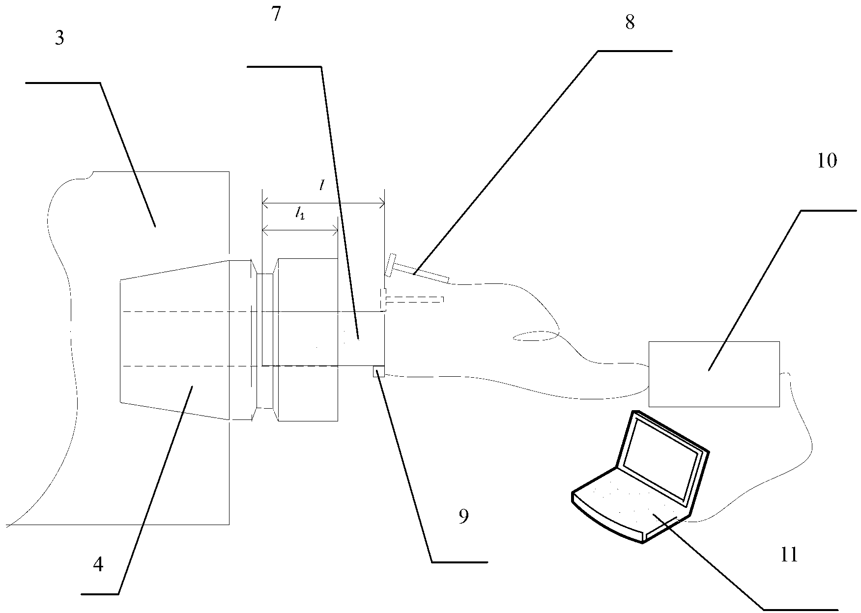 Soft measurement method and system of tool nose point displacement mobility of machining center