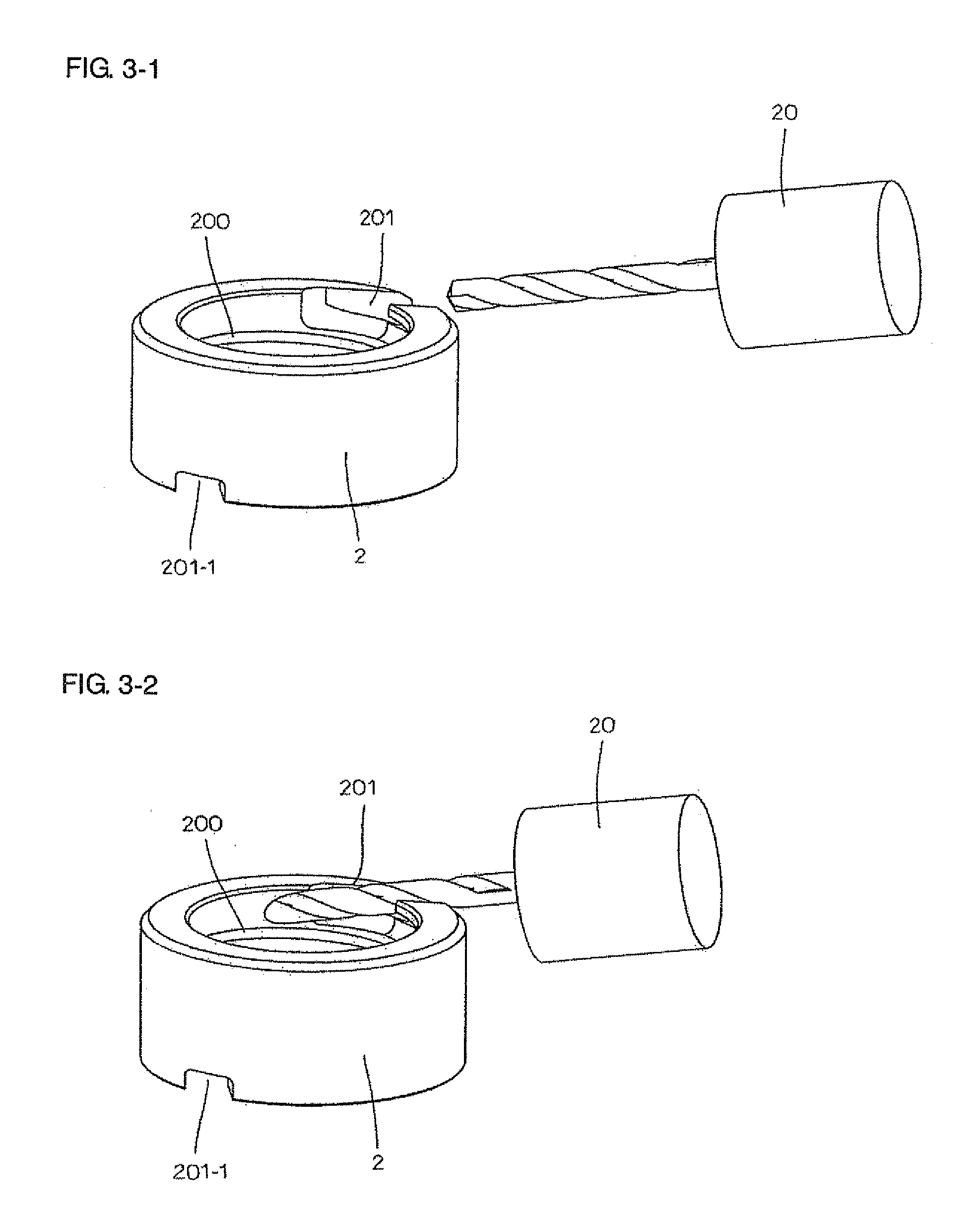 Ball screw device having tunnel raceway, and method for manufacturing the same