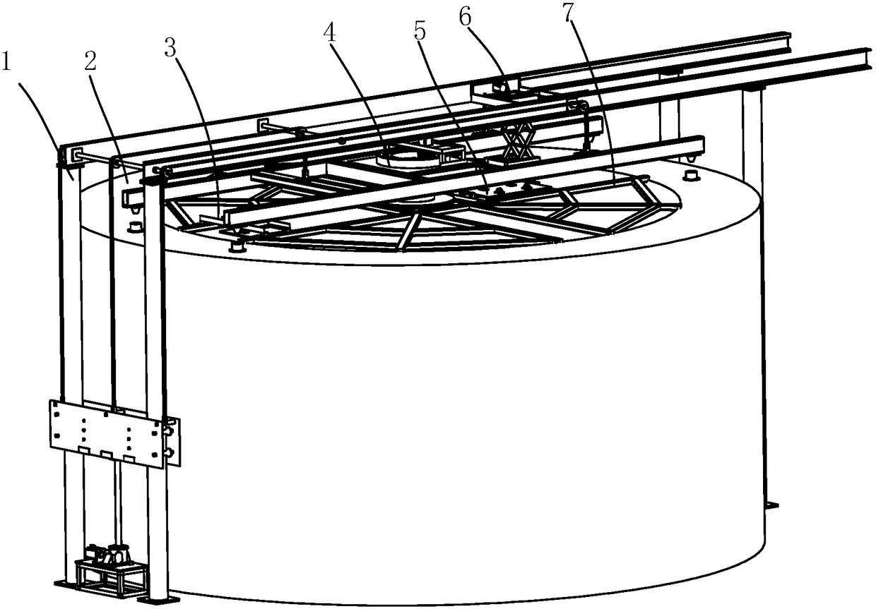 A high temperature resistant slag removal device