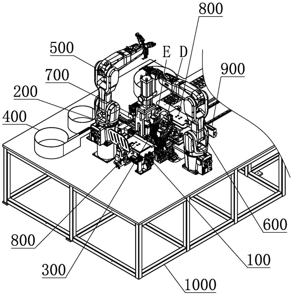 Intelligent dropper pre-configuration production line