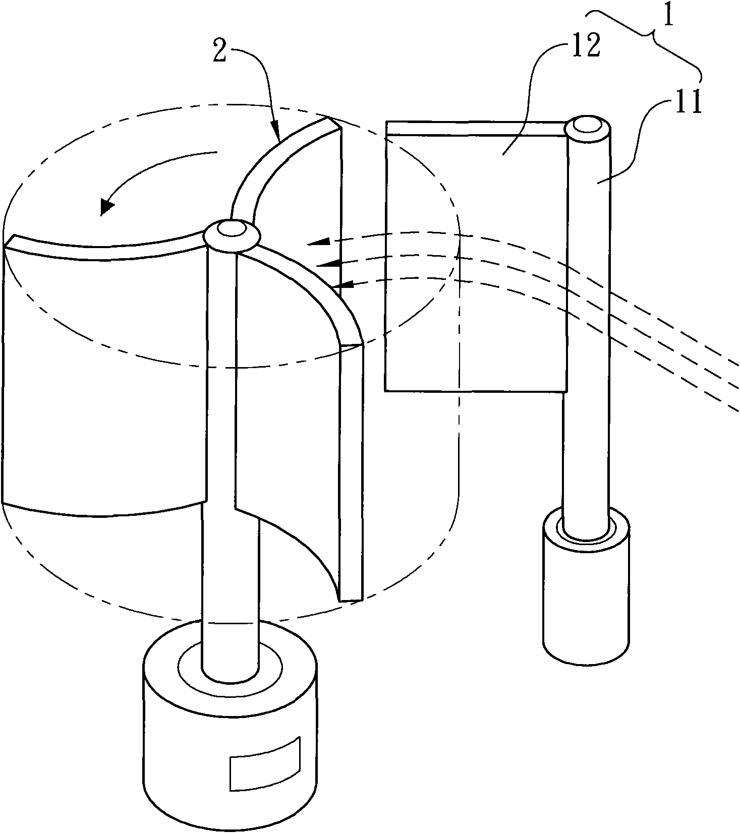 Wind-guiding device for vertical spindled windmill generator