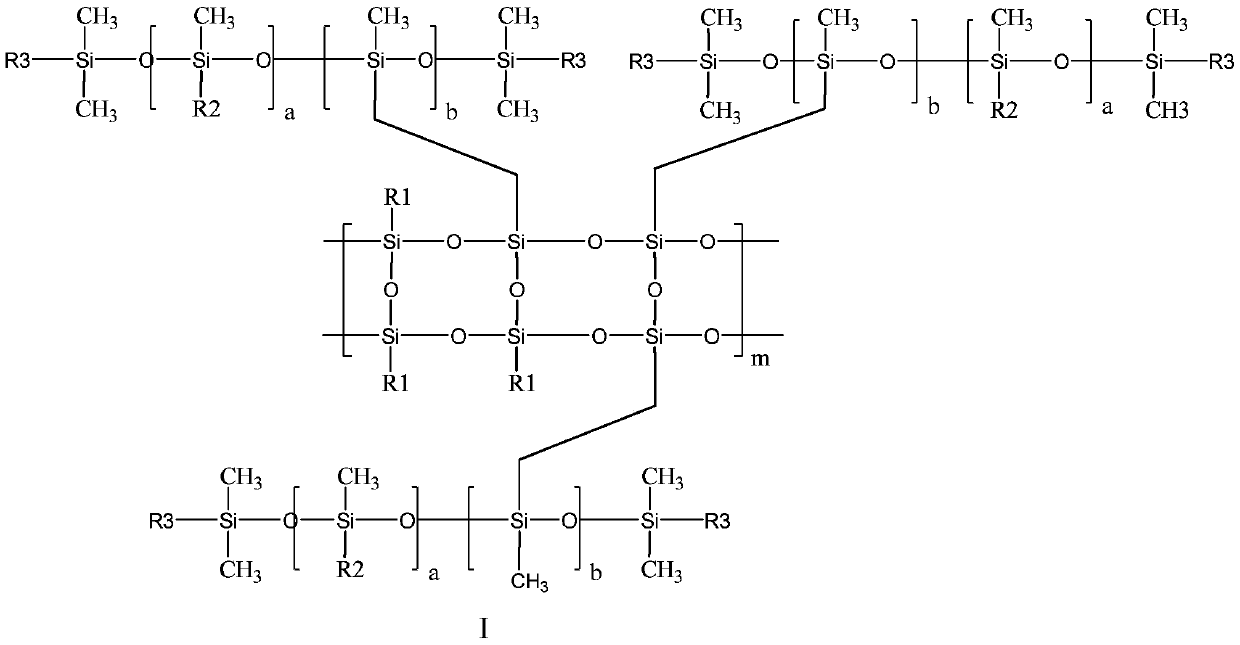 Preparing method of trapezoid branched chain modified siloxane polymer supercritical carbon dioxide thickener