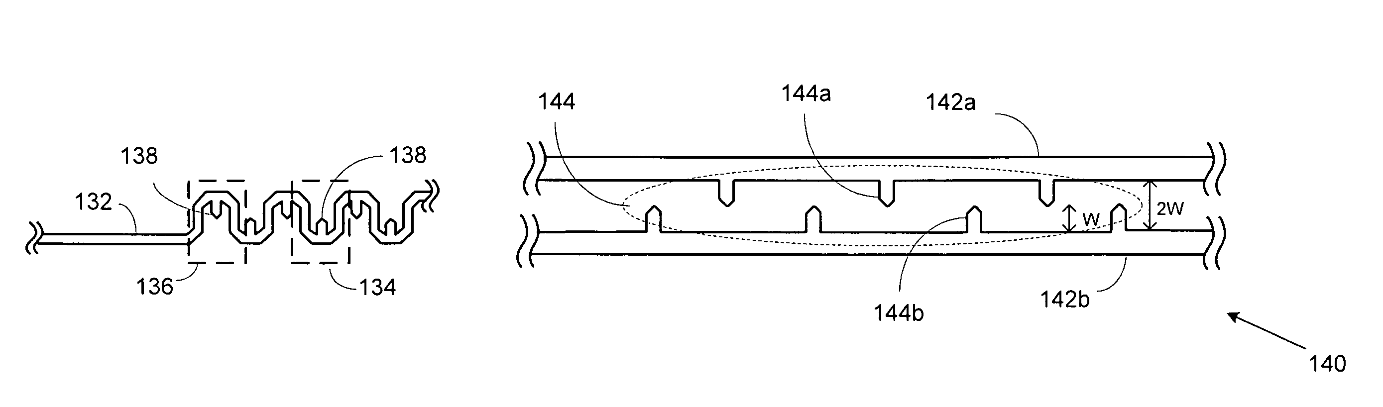 Method for altering the delay properties of a transmission line using compensation tabs