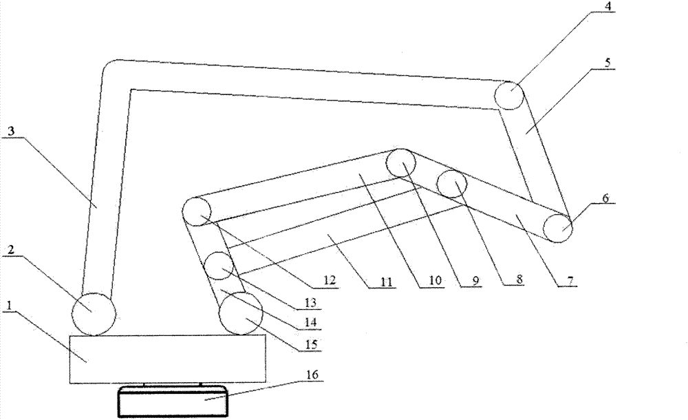 Controllable mechanism type palletizing robot mechanism