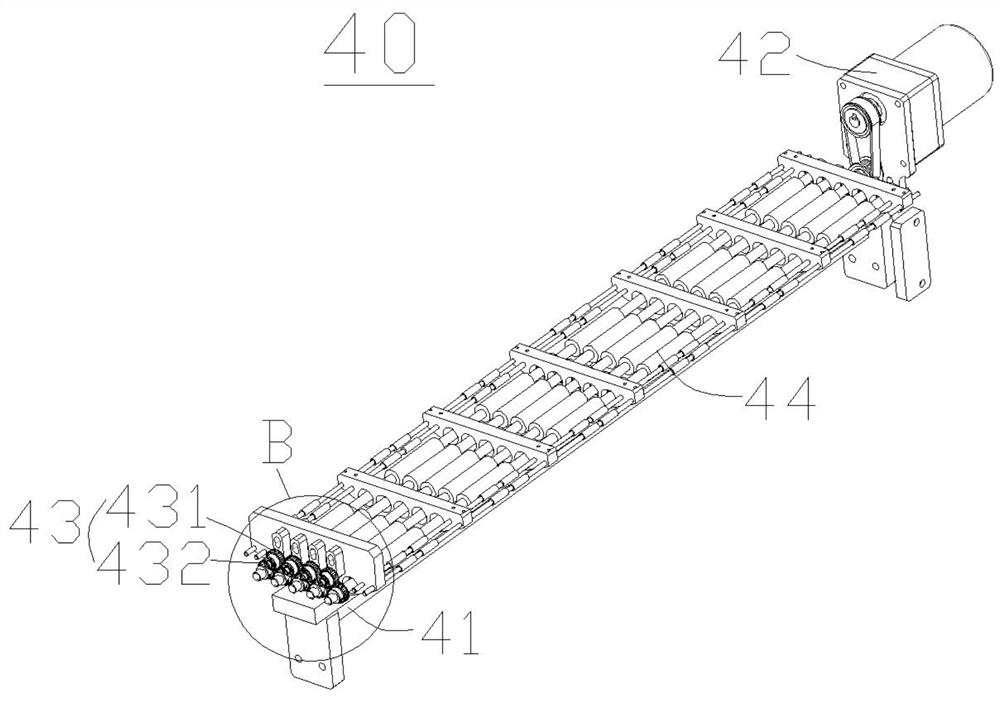 Grading production line for lithium battery cells