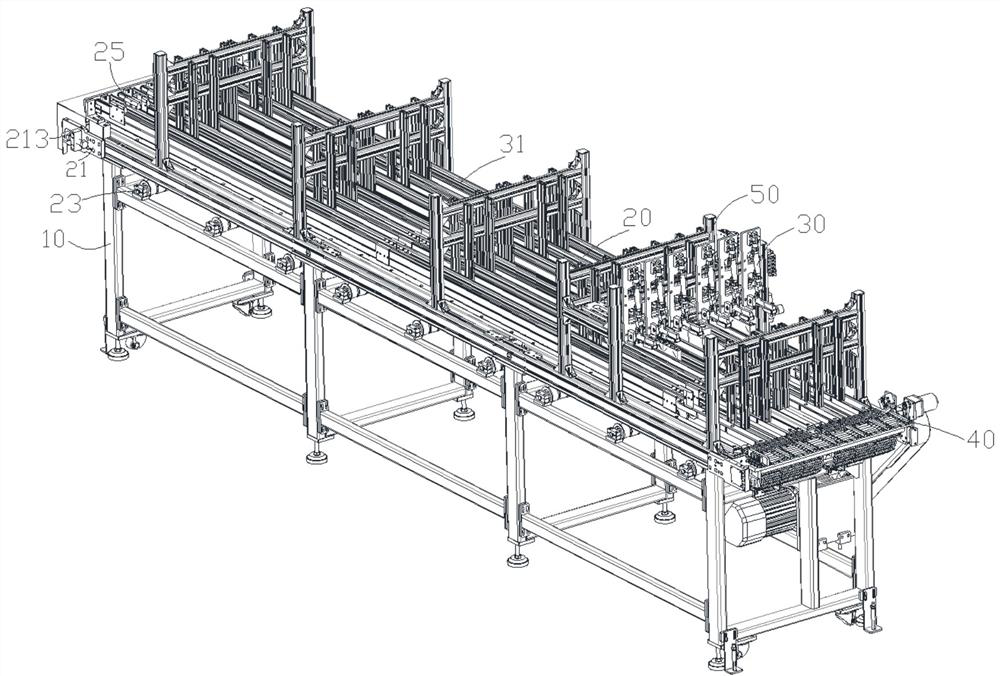 Grading production line for lithium battery cells