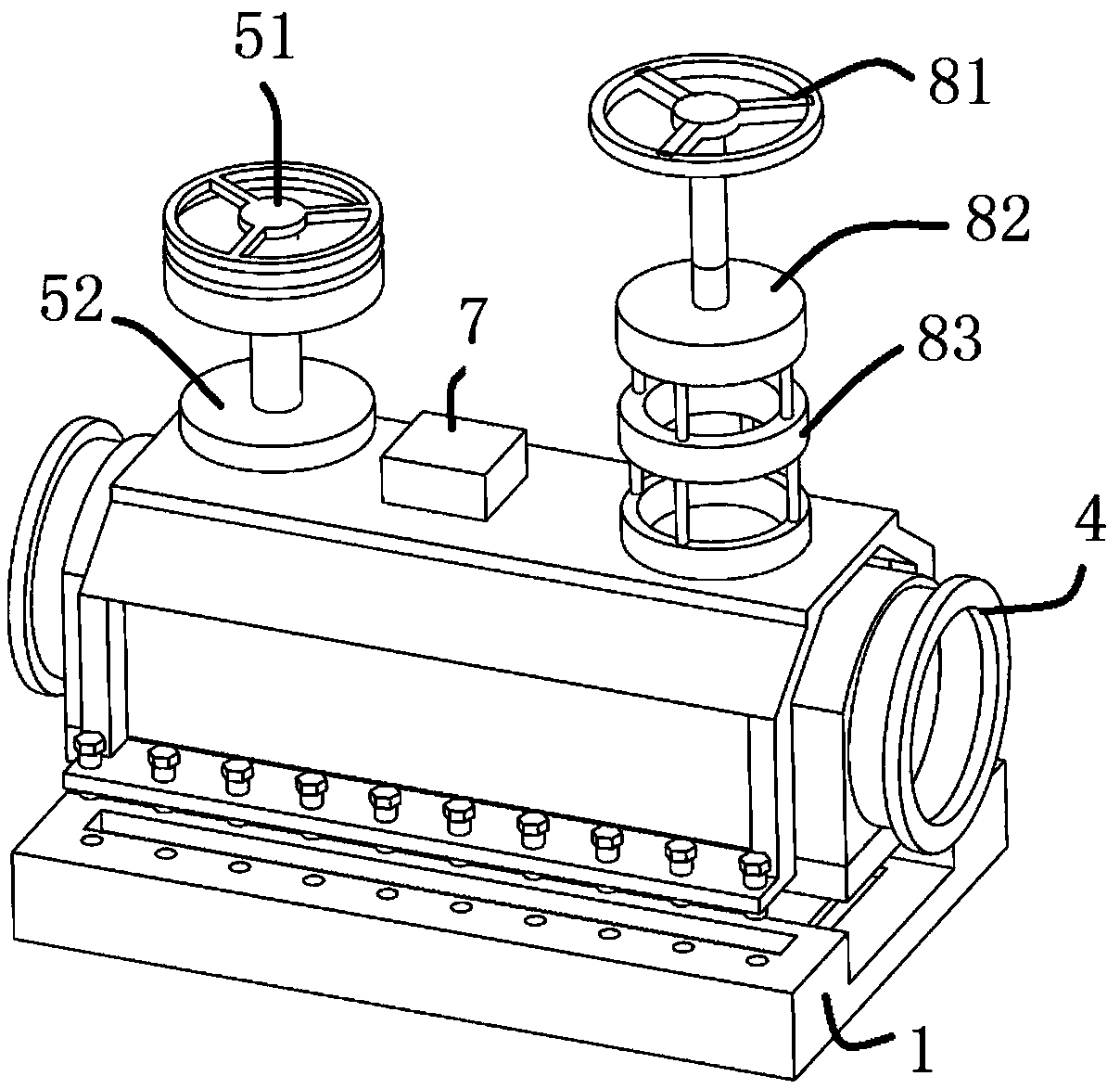 Flow regulating valve for hydraulic engineering