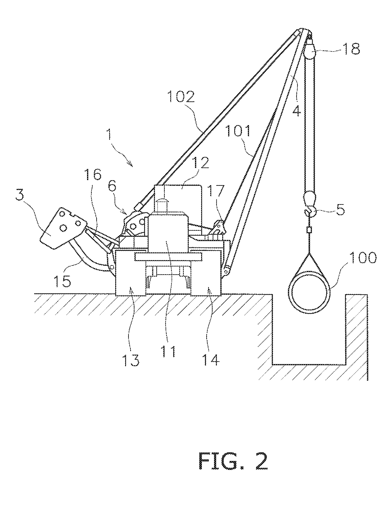 Pipe layer and warm-up method for pipe layer