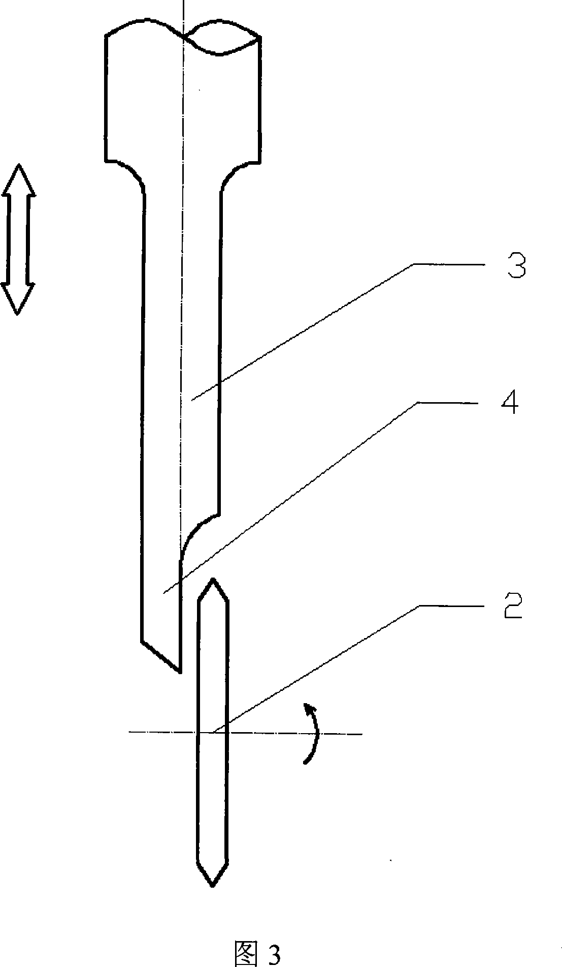 Minuteness milling tool spark-erosion machining method and electrode special for the same