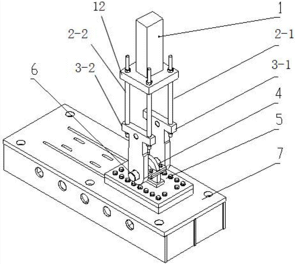 A test tool and test method for standard support and hanger of nuclear grade pipeline