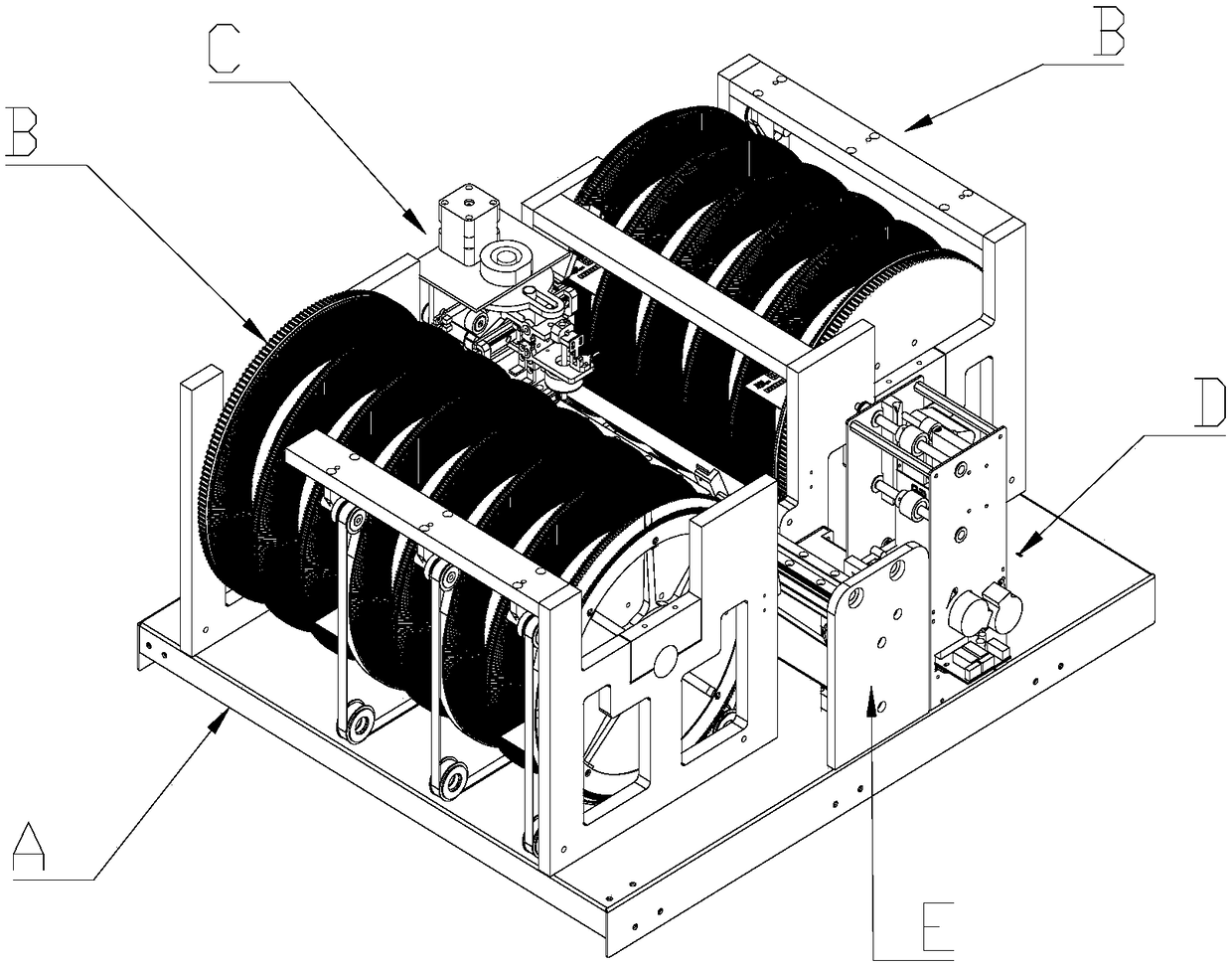 Large-capacity card storage equipment