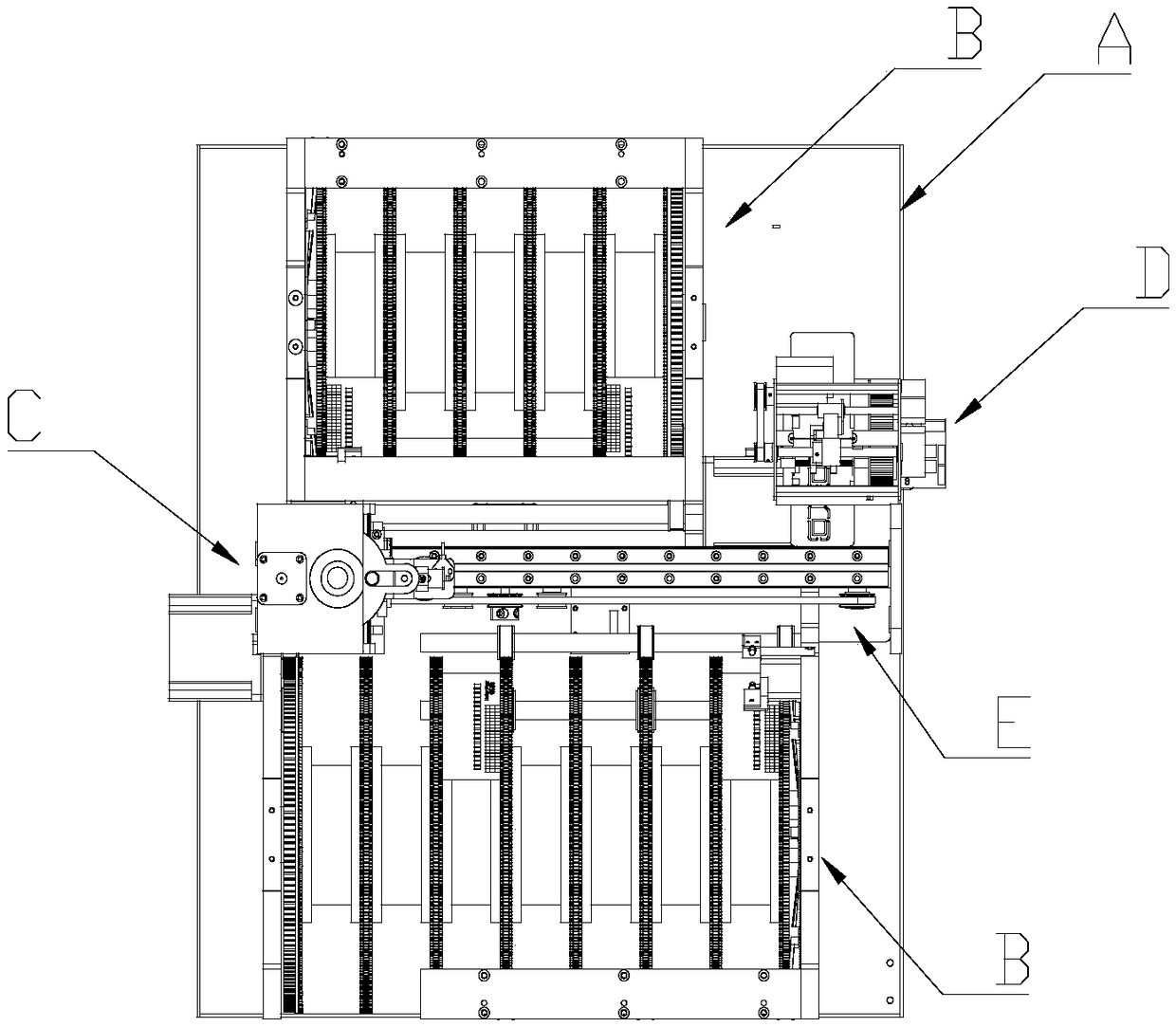 Large-capacity card storage equipment