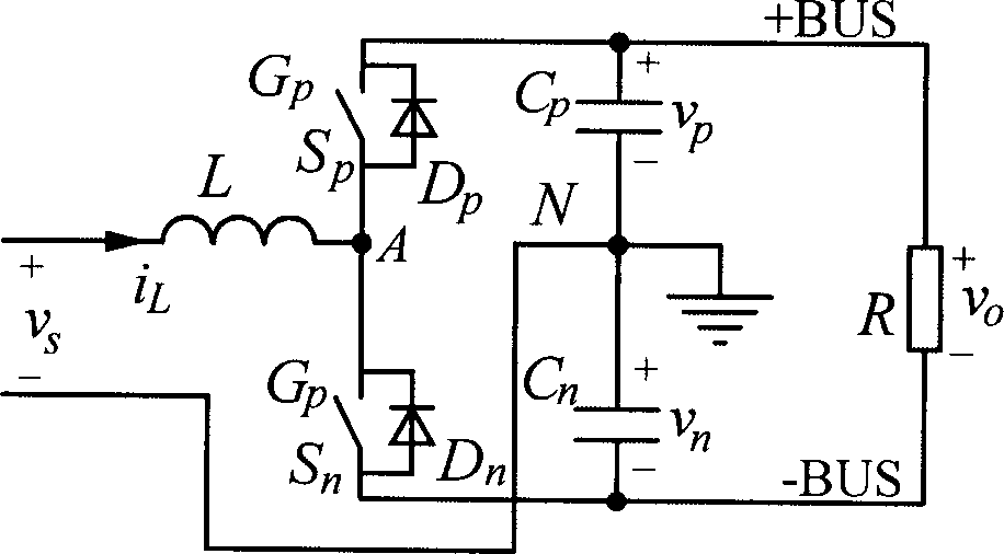 Semi-bridge type PFC bus voltage eqaulation control method and device